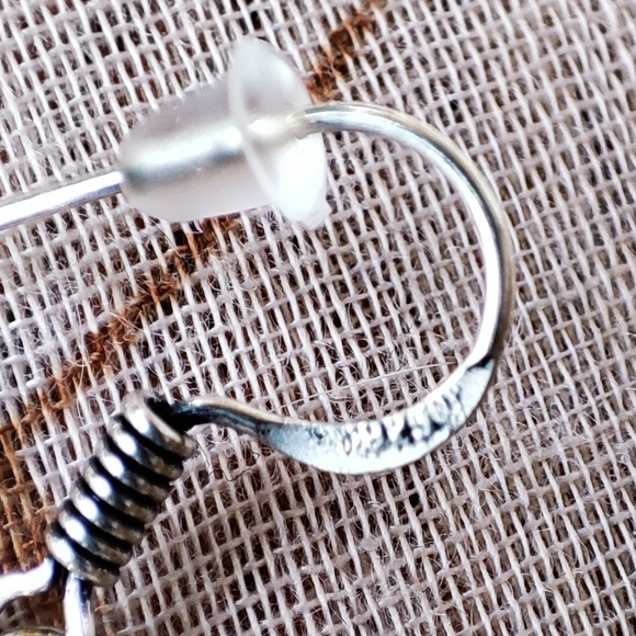 Tiger's Tiger Eye Sterling 925 Brand New Pierced Earrings - Picture 8 of 9